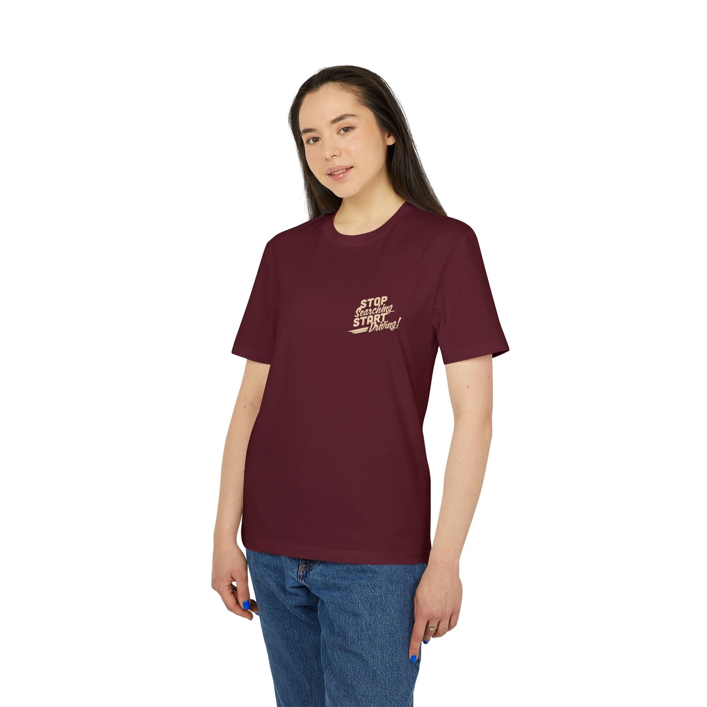 "Stop Searching - Start Driving" - Grundehrlich Logo T-Shirt