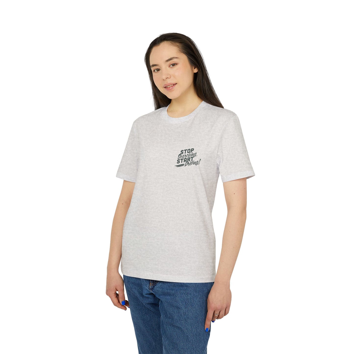 "Stop Searching - Start Driving" - Grundehrlich Logo T-Shirt
