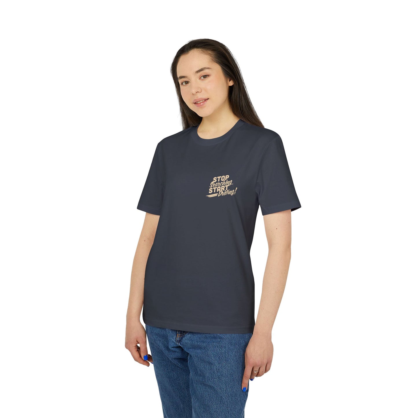 "Stop Searching - Start Driving" - Grundehrlich Logo T-Shirt