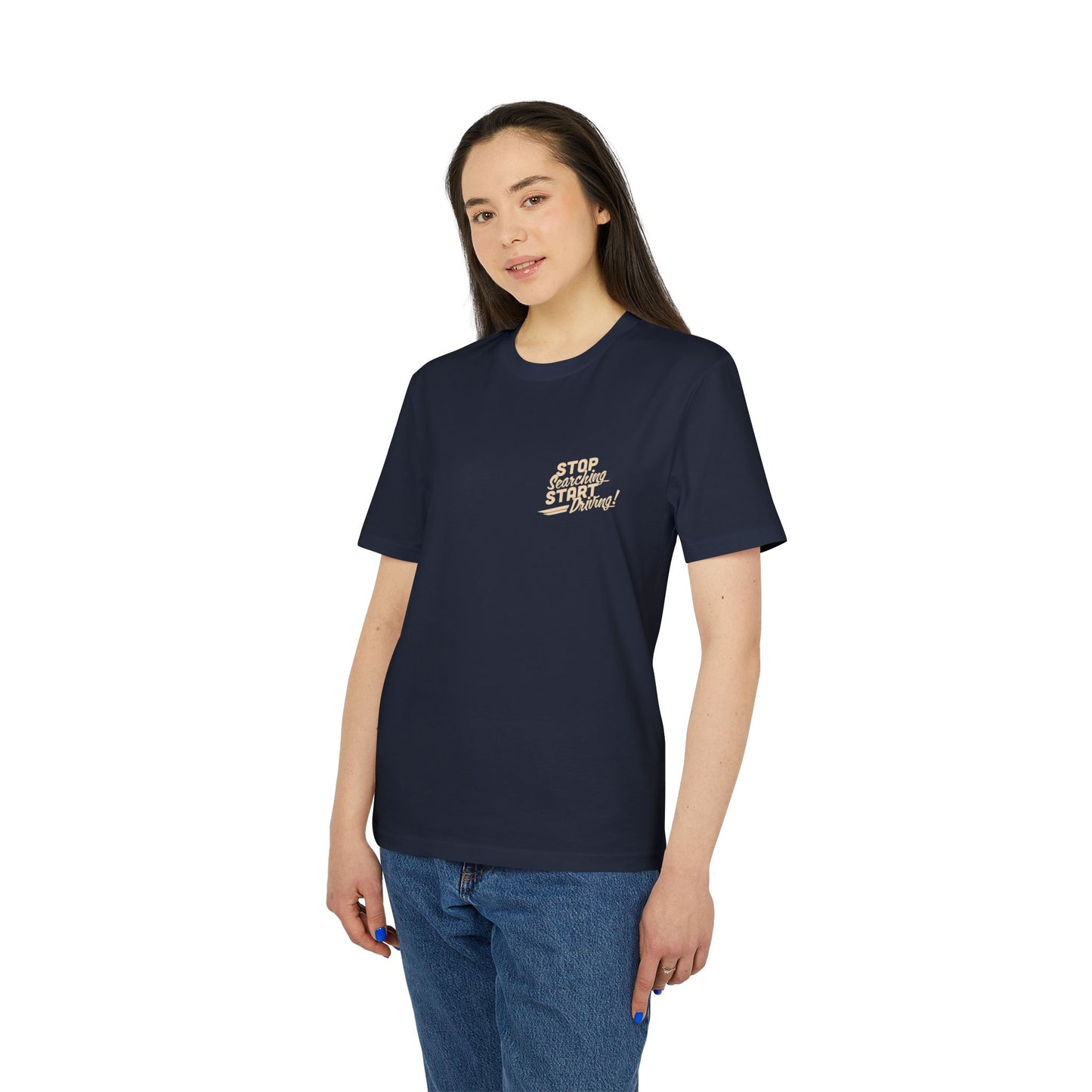 "Stop Searching - Start Driving" - Grundehrlich Logo T-Shirt